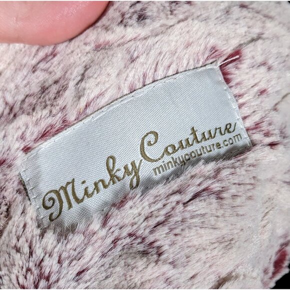 Minky Couture Pink Textured Plush  Scarf - Picture 10 of 10